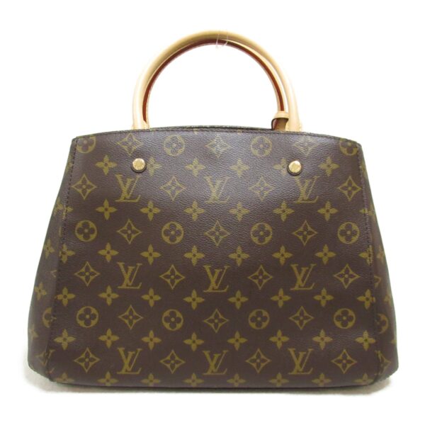 2101217841382 3 LOUIS VUITTON Montaigne MM Tote Bag Brown