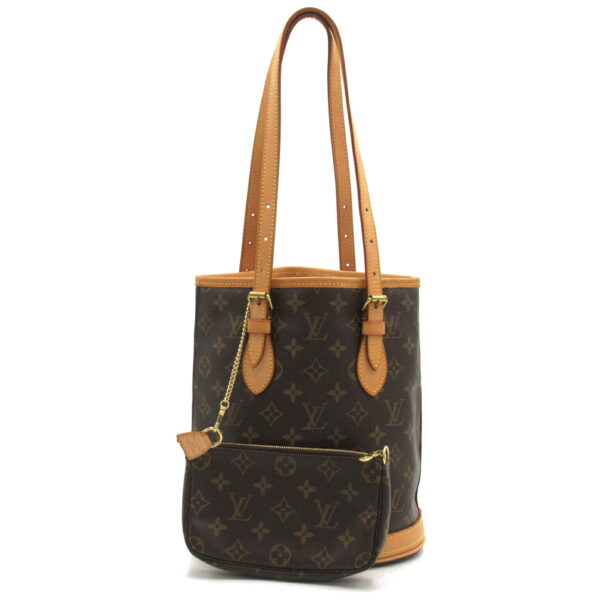 2101217841696 1 LOUIS VUITTON Bucket PM Tote Bag Monogram Bag Brown