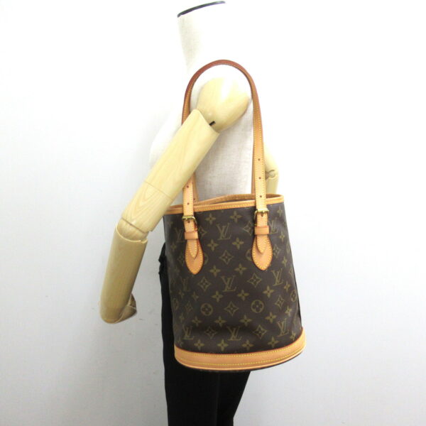 2101217841696 6 LOUIS VUITTON Bucket PM Tote Bag Monogram Bag Brown