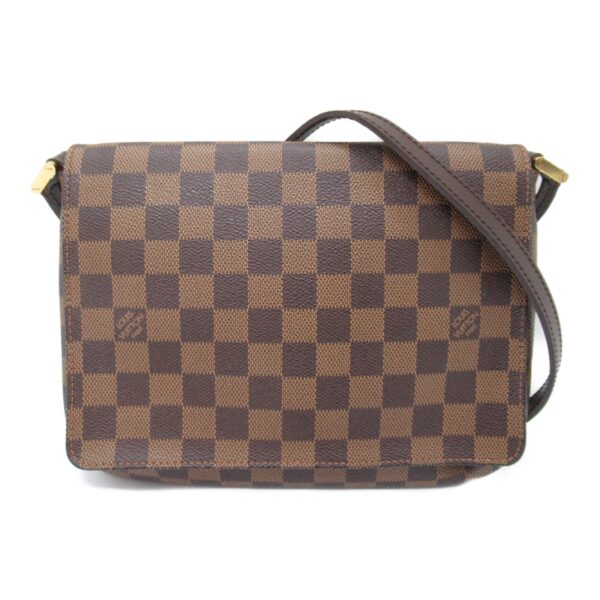 2101217841870 5 LOUIS VUITTON Musette Tango Long Shoulder Bag Damier Brown