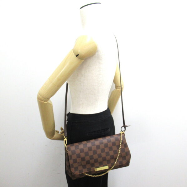 2101217842020 5 LOUIS VUITTON Favorite MM Shoulder Bag Damier Bag Brown