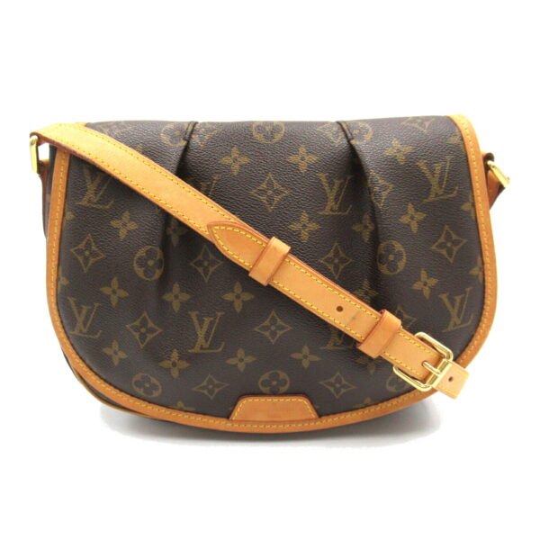 2101217843126 1 LOUIS VUITTON Menilmontant PM Shoulder Bag Brown