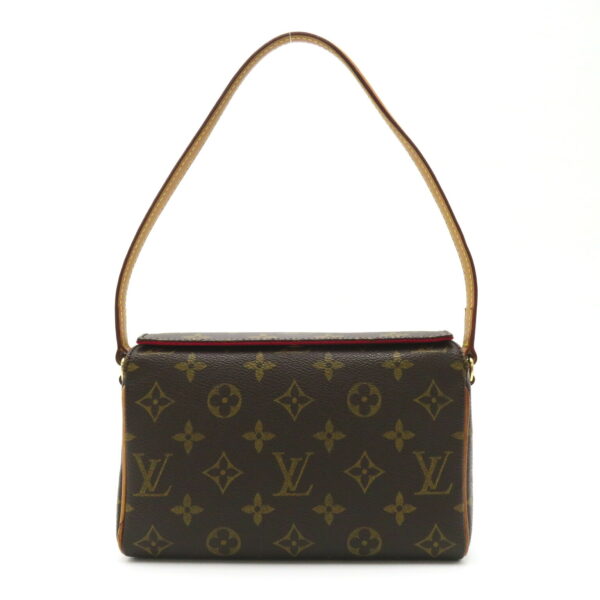 2101217843133 1 LOUIS VUITTON Recital Handbag Monogram Bag Brown