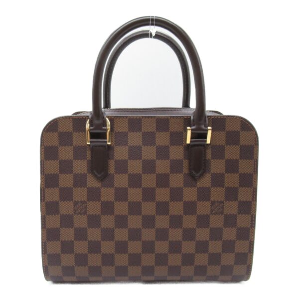 2101217843195 6 LOUIS VUITTON Triana Handbag Damier Brown