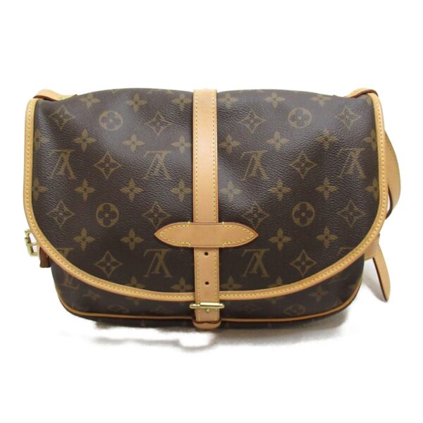 2101217845205 3 LOUIS VUITTON Saumur 30 Shoulder Bag Monogram Brown