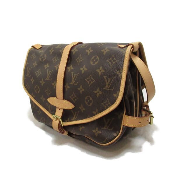 2101217845205 4 LOUIS VUITTON Saumur 30 Shoulder Bag Monogram Brown