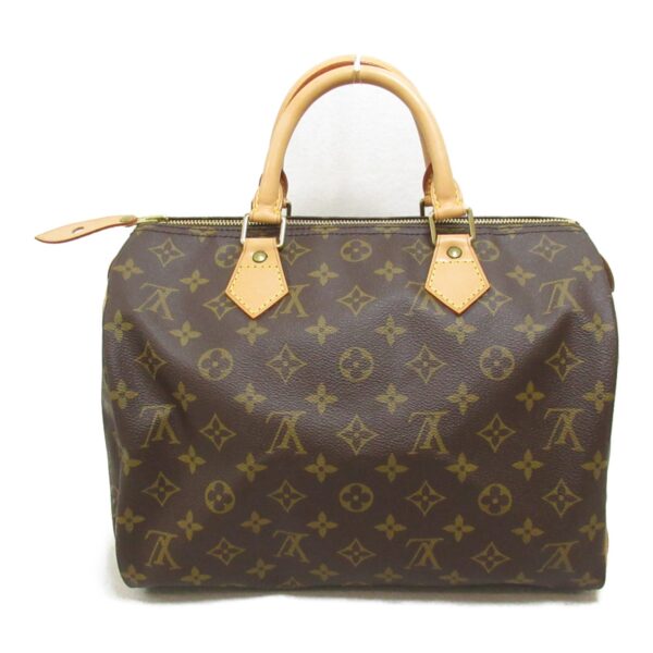 2101217845342 3 LOUIS VUITTON Speedy 30 Handbag Monogram Brown