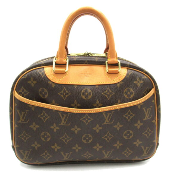 2101217849166 1 LOUIS VUITTON Trouville Handbag Monogram Bag Brown