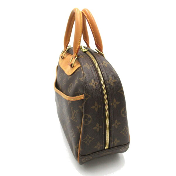 2101217849166 3 LOUIS VUITTON Trouville Handbag Monogram Bag Brown