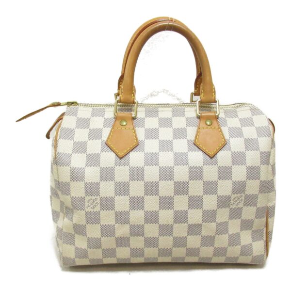 2101217849807 3 LOUIS VUITTON Speedy 25 Handbag Damier Azur Bag Ivory