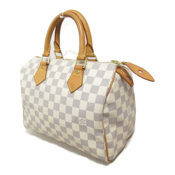 2101217849807 4 LOUIS VUITTON Speedy 25 Handbag Damier Azur Bag Ivory