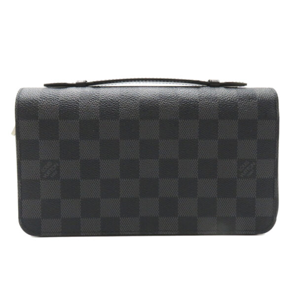 2101217851060 1 LOUIS VUITTON Zippy XL Round Long Graphite Wallet Black