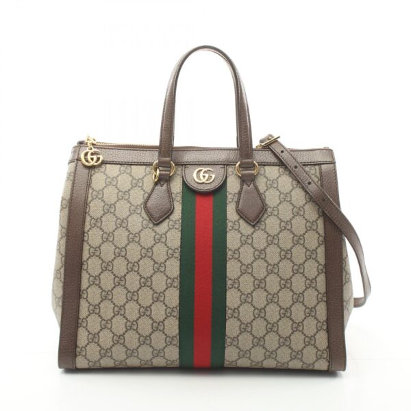 2101217863797 1 Gucci Ophidia Gg Supreme Tote Bag Brown