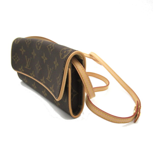 2101217870306 3 Louis Vuitton Pochette Twin PM Monogram Shoulder Bag Brown