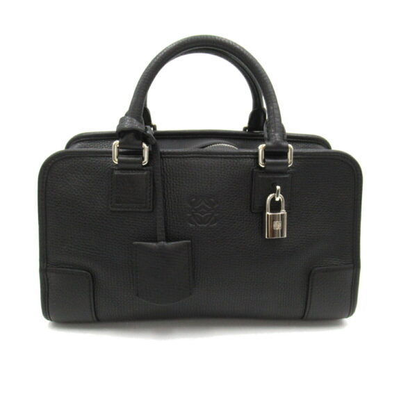 2101217881555 1 Loewe Amazona 28 Leather Handbag Black