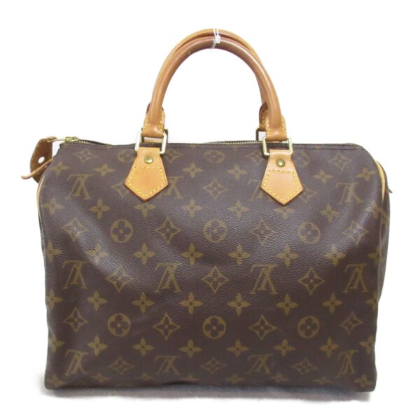 2101217881777 3 Louis Vuitton Speedy 30 Monogram Handbag Brown