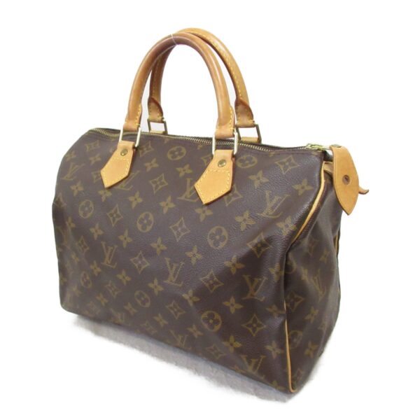 2101217881777 4 Louis Vuitton Speedy 30 Monogram Handbag Brown