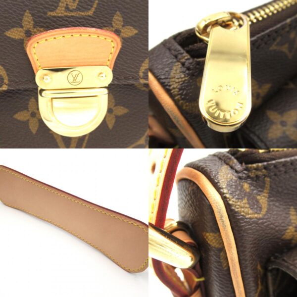 2101217884303 12c Louis Vuitton Ravello GM Monogram 2 Way Shoulder Bag Brown