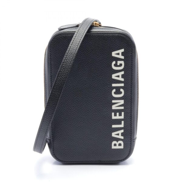 2101217885843 1 Balenciaga Cash Zip Phone Holder Shoulder Bag Black