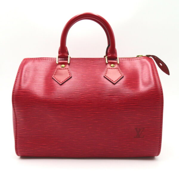 2101217885959 1 LOUIS VUITTON Speedy 25 Handbag Epi Bag Red