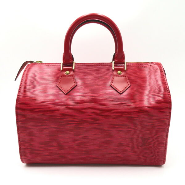 2101217885959 2 LOUIS VUITTON Speedy 25 Handbag Epi Bag Red