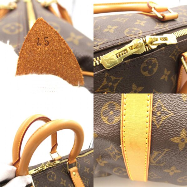 2101217886260 9c LOUIS VUITTON Keepall 45 Bag Monogram Bag Brown