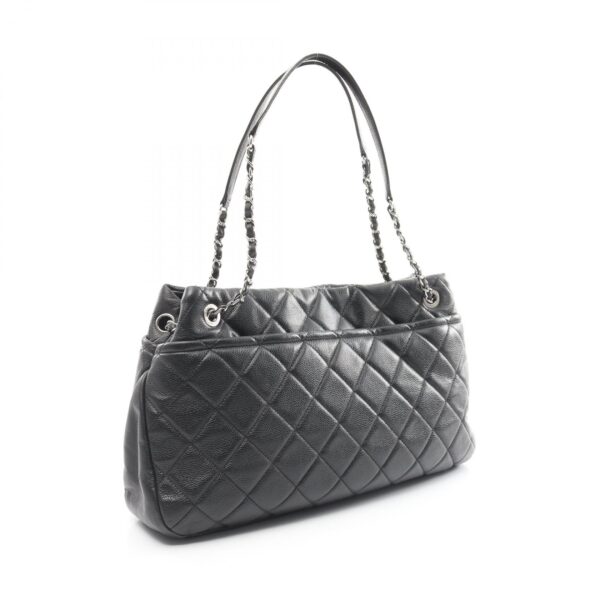 2101217886550 2 CHANEL Matelasse Tote Bag Caviar Skin Black