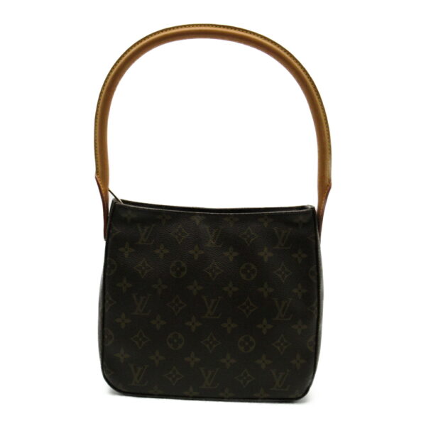 2101217887205 1 Louis Vuitton Looping MM Monogram Shoulder Bag Brown