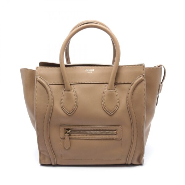 2101217887243 1 Celine Luggage Mini Leather Shopper Handbag Beige