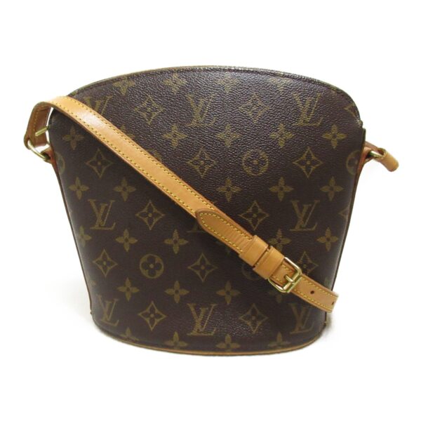 2101217887656 2 LOUIS VUITTON Drouot Shoulder Bag Monogram Bag Brown