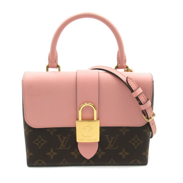 2101217898799 1 Louis Vuitton Locky Monogram 2 Way Shoulder Bag Brown Pink