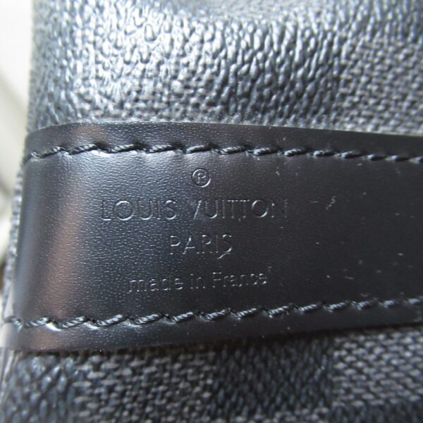 2101217899055 8 Louis Vuitton Keepall Bandouliere 55 Damier Graphite Bag Black