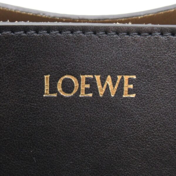 2101217903028 10 Loewe Leather Shoulder Bag Black