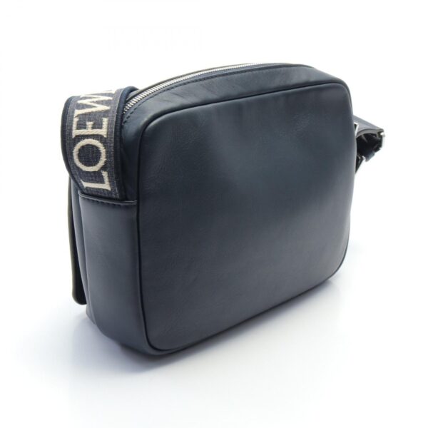 2101217906906 2 Loewe Military XS Leather Messenger Bag Navy