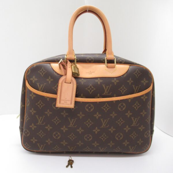 2101217908139 5 Louis Vuitton Deauville Monogram Handbag Brown