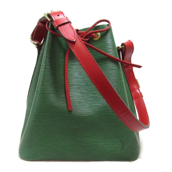 2101217908450 2 Louis Vuitton Petit Noe Bicolor Epi Shoulder Bag Green Red