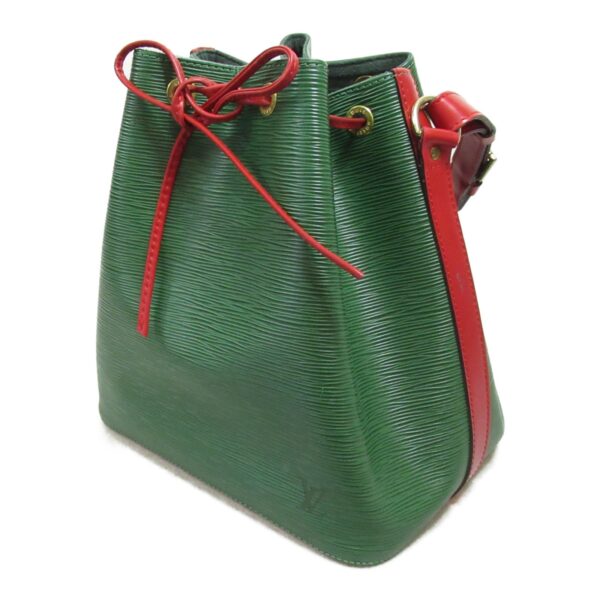 2101217908450 4 Louis Vuitton Petit Noe Bicolor Epi Shoulder Bag Green Red