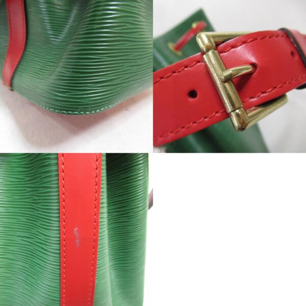 2101217908450 7c Louis Vuitton Petit Noe Bicolor Epi Shoulder Bag Green Red