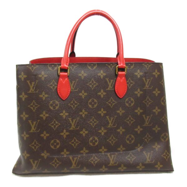 2101217913492 3 Louis Vuitton Flower Monogram 2 Way Tote Bag Red