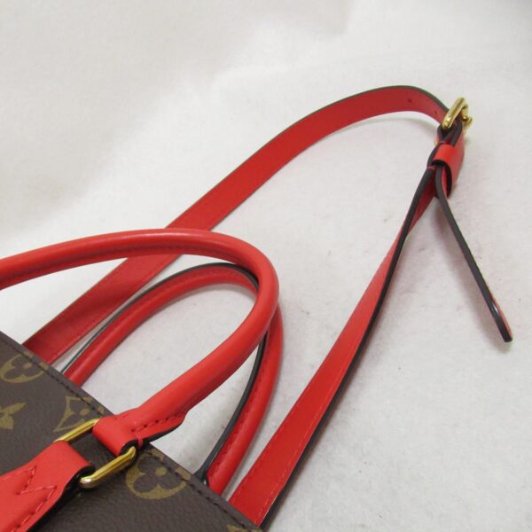 2101217913492 8 Louis Vuitton Flower Monogram 2 Way Tote Bag Red