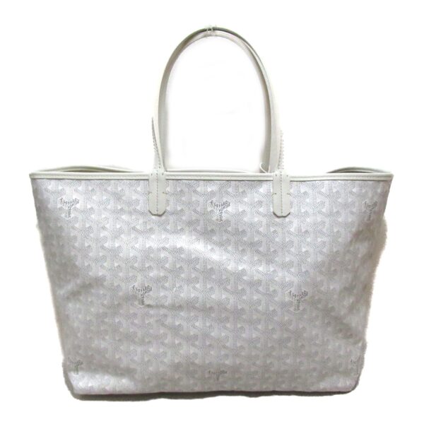 2101217913836 3 Goyard Saint Louis PM Canvas Canvas Tote Bag White