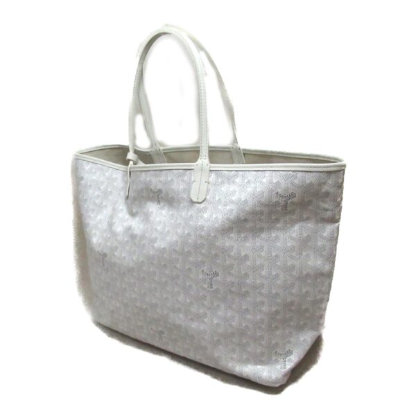 2101217913836 4 Goyard Saint Louis PM Canvas Canvas Tote Bag White