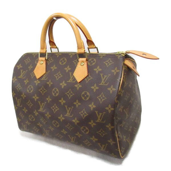 2101217913874 4 Louis Vuitton Speedy 30 Monogram Handbag Brown