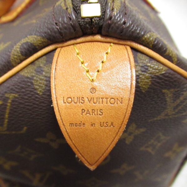 2101217913874 9 Louis Vuitton Speedy 30 Monogram Handbag Brown