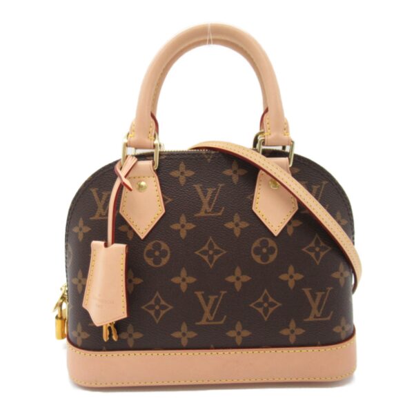 2101217917742 3 Louis Vuitton Alma BB Monogram 2 Way Shoulder Bag Brown