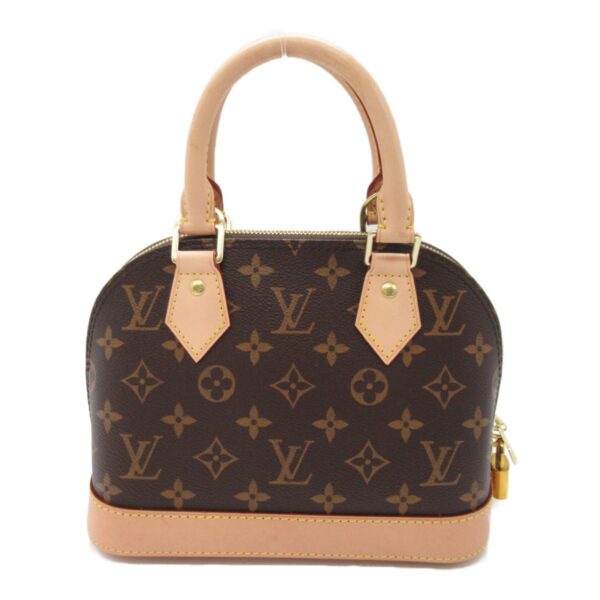 2101217917742 5 Louis Vuitton Alma BB Monogram 2 Way Shoulder Bag Brown