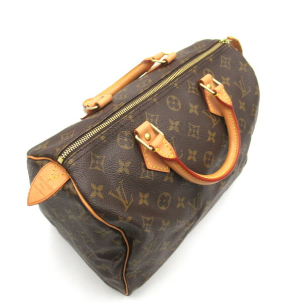 2101217917803 3 Louis Vuitton Speedy 30 Monogram Handbag Brown