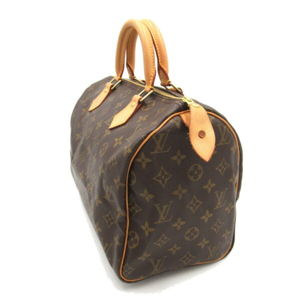 2101217917803 4 Louis Vuitton Speedy 30 Monogram Handbag Brown