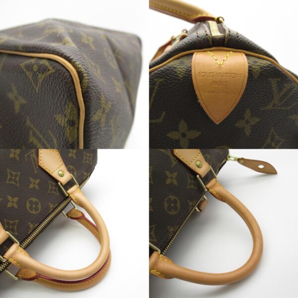 2101217917957 9c Louis Vuitton Speedy 30 Monogram Handbag Brown