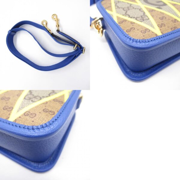 2101217918572 10c Gucci Gg Lambus Shoulder Bag Blue